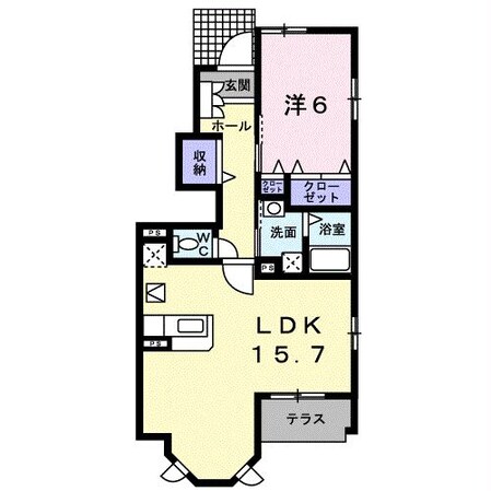 新賀来橋 徒歩6分 1階の物件間取画像